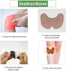 Lijitang OEM ODM Venta caliente Desechable Artemisa Herbal Parche para aliviar el dolor de rodilla Salud de la rodilla - Product Image 4
