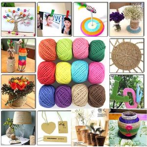 Fil à crocheter en coton laitier 8 brins 200g, 92 couleurs unies, grand rouleau, fil acrylique pour tufting, pour pistolet à tufting, tricotage de tapis et de moquettes - Product Image 3
