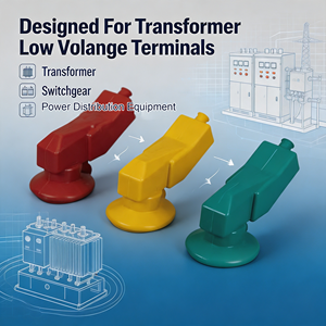 Cache-terminal en caoutchouc silicone sur mesure pour isolation et protection <span class=keywords><strong>anti</strong></span>-poussière des têtes de poteaux basse tension de transformateurs - Product Image 3