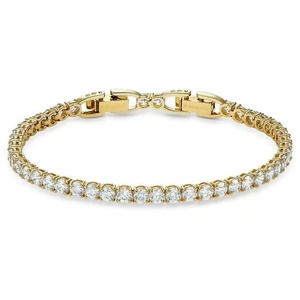 <span class=keywords><strong>Bracelet</strong></span> tennis pour <span class=keywords><strong>femme</strong></span>, entièrement orné de cristaux brillants, <span class=keywords><strong>en</strong></span> alliage plaqué <span class=keywords><strong>argent</strong></span>, avec maillons <span class=keywords><strong>en</strong></span> strass, bijoux de luxe pour le quotidien et les mariages, vente <span class=keywords><strong>en</strong></span> gros - Product Image 5