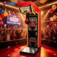Machine de boxe d'arcade à monnayeur avec équipement de jeu de frappe et prix de récompense pour parc d'attractions, vente en gros, garantie 1 an, version anglaise