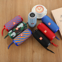 Altavoces Portátiles Tg Mini, Altavoz Inalámbrico Portátil para Exteriores con Bluetooth, Supergraves, Micrófono, Altavoz de Música de Tela