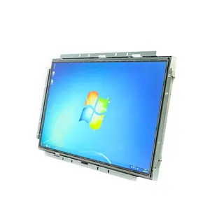 工业触摸屏显示器22英寸4/5线开放式框架电阻触摸屏显示器1920x1080 DVI VGA高清触摸显示器