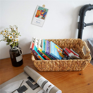 Thấp MOQ Tay Dệt Nước Lục Bình Thùng Lưu Trữ Giặt Giỏ <span class=keywords><strong>Wicker</strong></span> Giỏ Với Xử Lý - Product Image 6