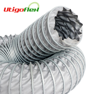 <span class=keywords><strong>Tubo</strong></span> <span class=keywords><strong>flessibile</strong></span> ad alta temperatura del condotto di ventilazione dell'aria del tessuto della fibra di vetro bloccato - Product Image 3
