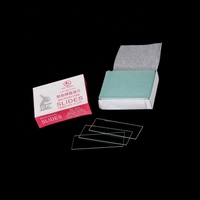 MS-7101 Laboratory Microscope Slide, Ground Edges, Corner 45 Cover slip Cover Glass Microscope Slide 7101