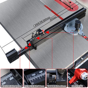 टेबल देखा माइक्रो एडजस्टेबल फ्लिप स्टॉप और एक्सटेंडेबल फिट 3/8 एक्स 3/4 "टी स्लॉट के लिए" टी स्लॉट - Product Image 6