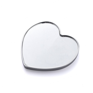 New Design Hot Selling ABS <b>Plastic</b> Heart Shape Single Side Portable Small Makeup Pocket <b>Mirror</b> - Product Image 2