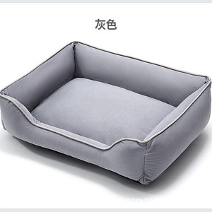 ที่นอนสุนัขทรงสี่เหลี่ยมผืนผ้า สีเทา ถอดซักได้ ใช้ได้ทุกฤดู สำหรับสุนัขขนาดกลางถึงใหญ่ - Product Image 5