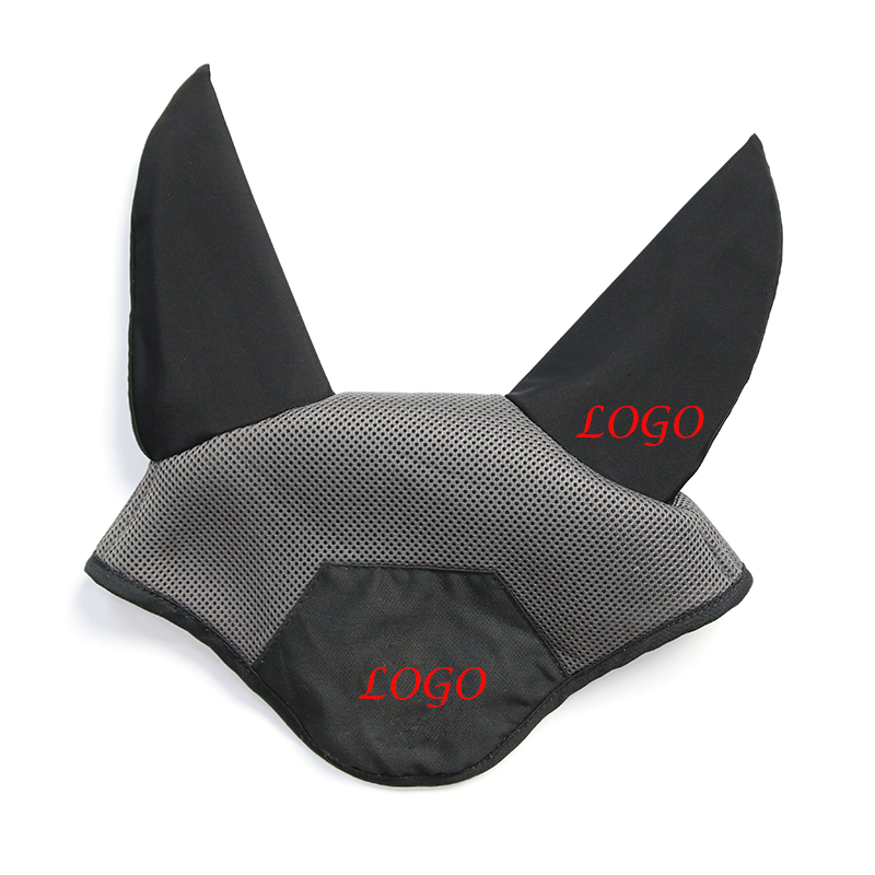 Оптовая продажа, товары для верховой езды на заказ, Высококачественная фурнитура для верховой езды, новая стильная сетчатая Бесшумная Ушная капота для лошадиной вуали
