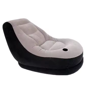 Canapé inclinable gonflable moderne et portable en tissu floqué pour un salon confortable - Product Image 3