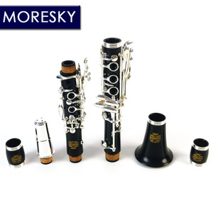 MORESKY Clarinette en bois de rose soprano, accordage en Do, 18 clés plaquées argent MC6813 - Product Image 3