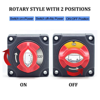 Commutateur de batterie marine 48V pour voiture Auto camion véhicule interrupteur d'isolateur marche/arrêt à 2 broches pour déconnecter la batterie véhicule marin