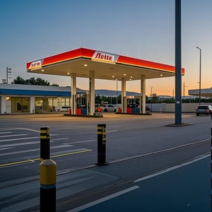 Trung Quốc tùy chỉnh thiết kế kết cấu thép đúc sẵn trạm xăng phong cách công nghiệp hiện đại cho nhà xưởng và ứng dụng kho - Product Image 1