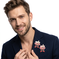 Groothandel op maat gemaakte zachte en harde emaille zwart nikkel-geplateerde UV-geprinte fruit gebedsfee afstudeer stempel revers metalen pin badges