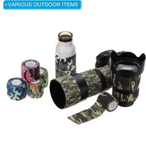 شريط لاصق ذاتي التمويه بنمط التمويه، قماش غير منسوج، 5 سم × 4.5 متر، للرياضات الخارجية والتسلق والتخييم والكاميرات - Product Image 4