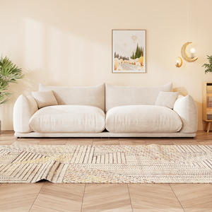 أريكة قطاعية حديثة التصميم من NOVA بمقعدين مملوءة بالإسفنج ذات شكل إبداعي مغطاة بالقماش لغرفة المعيشة في الشقق - Product Image 2