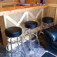 <span class=keywords><strong>Tabouret</strong></span> de bar pivotant moderne de haute qualité en chrome à double anneau avec siège en cuir durable, couleur et logo personnalisés pour cuisine, bar, café - Product Image 6