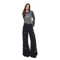 Pantalon cargo décontracté multi-poches haut de gamme de style urbain américain et européen, tendance américaine, pour hommes et femmes
