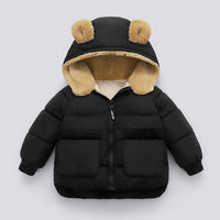 Vêtements pour enfants 2023 Vestes d'hiver Manteaux et vêtements d'extérieur pour filles Vestes chaudes à capuche avec fermeture éclair et oreilles de lapin