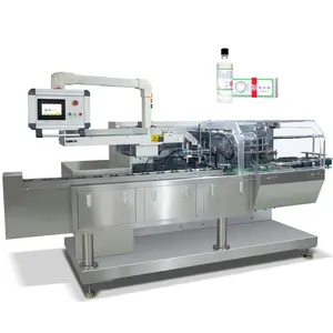 Manufacturing Medicated Oil Automatic Cartoning Machine Vitriol Paper Box Packing Machine Leaflet and product insert to box