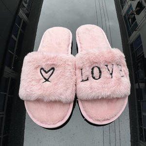 Nuevas Pantuflas Cálidas Antideslizantes de Invierno para Comercio Exterior, Pantuflas de Interior para el Hogar, Pantuflas de Felpa de Algodón para Mujer, TPR PU - Product Image 3