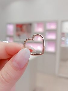 Panjia – bijoux haut de gamme en or rose, boucles <span class=keywords><strong>d</strong></span>'oreilles en forme de cœur, cadeau pour petite amie, fabricant, vente en gros - Product Image 2