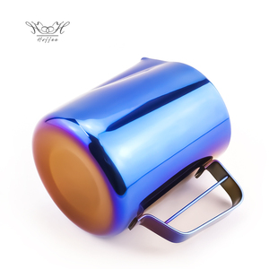 เหยือกนม 100 มล. 600 มล. 1000 มล. สีตามสั่ง อุปกรณ์บาริสต้า เหยือกนมอัจฉริยะ เหยือกตีฟองนม ปากแหลม - Product Image 6