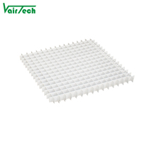 Grille de caisse à œufs de toute taille Grille d'air de retour en plastique/aluminium à 90/45 degrés Grille d'air d'échappement de plafond