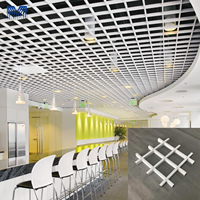 Azulejos de Metal de malla moderna, diseño falso vivo, luz suspendida, paneles de decoración de Hotel, techo de tira de aluminio de alta calidad