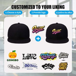 Gorra de béisbol clásica con visera plana, ajustable, de alta gama, estilo moderno, de color liso, con logo personalizado - Product Image 4