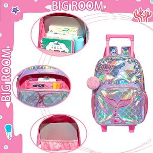<span class=keywords><strong>Zaino</strong></span> a sirena per ragazze <span class=keywords><strong>zaino</strong></span> per bambini con ruote per <span class=keywords><strong>zaino</strong></span> con ruote per ragazze dell'<span class=keywords><strong>asilo</strong></span> elementare - Product Image 5