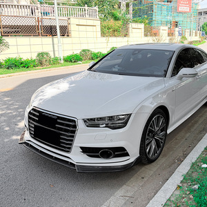 Amp-Z Front Lip Splitter Carbon Fiber Texture Matte Finish For Audi A7 S7 C7 2015-2018 - Product Image 3