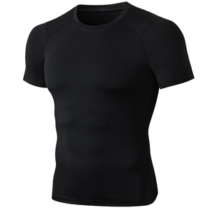 Wholesale <b>Men's</b> Quick <b>Dry</b> High Elastic <b>Fitted</b> Gym Long Sleeve Breathable Sweat Wicking for Running Training <b>T</b>-<b>shirt</b> - Product Image 3