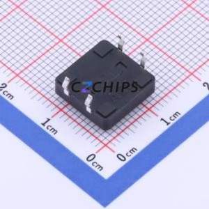 GT-TC152B-H045-L1 Tactile Switch Through hole-4P,12x12mm Switch Single Pole Single Throw Round Button 2.5N Through Hole - Product Image 2