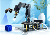 Code source ouvert pour un bras robotique de vision à six axes avec cœur PLC, pompe à air en alliage d'aluminium, ventouse 24V 1kW contrôlée par application mobile
