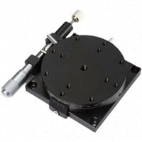 REALMAX RS RSP RGE Plateau de positionnement linéaire manuel de précision à entraînement micrométrique, table rotative manuelle