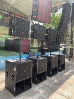 Sistema de sonido para conciertos al aire libre, equipo de sonido amplificador de altavoz de 3 canales, bajos activos de 18 pulgadas