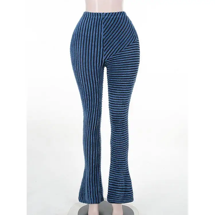 Осенние 2023 женские привлекательные расклешенные брюки с меховой бахромой для женщин уличная одежда модные сексуальные широкие брюки с пушистыми штанинами