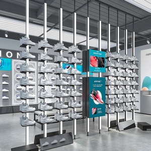 Sneaker chuỗi bán lẻ cửa hàng kim loại áo đứng Giày cửa hàng hiển thị Kệ chủ đứng tầng thường vụ bán lẻ hiển thị kệ - Product Image 5