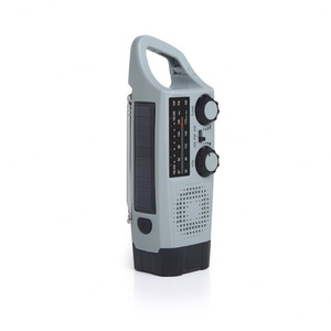 Lampe torche portable multifonctionnelle à manivelle, radio d'urgence à charge solaire, banques d'alimentation portables pour la prévention des catastrophes - Product Image 6