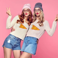 Autocollants triangulaires brodés à la main en chenille et paillettes, tendance, pour vêtements, décoration DIY, slogan pour le jour, thermocollants, pour chapeaux