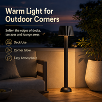 Lampe LED anti-UV pour jardin, lumière blanche chaude 3000K, éclairage paysager extérieur, LED 12W à économie d'énergie pour hôtel, jardin, allée