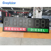 Panneau d'affichage numérique LED à 7 segments de 36 pouces, 4 chiffres, affichage LED de prix 8.888 pour station-service