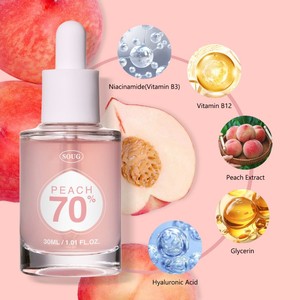 Advanced Niacinamide Acide Hyaluronique Blanchissant Soins De La Peau <span class=keywords><strong>Visage</strong></span> Sérum Bouteille 30ml-<span class=keywords><strong>Anti</strong></span>-Âge, Levage De Tone, Extrait De Pêche - Product Image 2