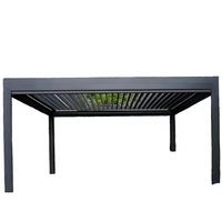 Pergola de jardin imperméable CBMMART, pergola motorisée en aluminium, gazebo, pavillon pour patio, piscine, villa
