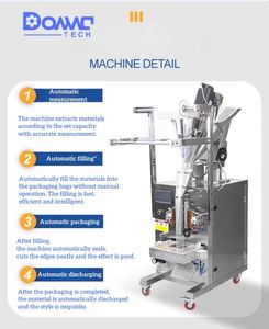 Máquina Envasadora y Selladora Automática de Sobres para Leche, Harina, Especias, Chile, Café y Condimento en Polvo con Pesaje y Llenado por Rosca - Product Image 2