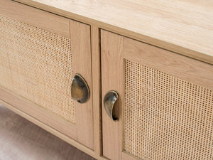 Tủ Gỗ Trang Trí Kiểu Dáng Gỗ Thiết Kế Mây Hiện Đại Và Sang Trọng Với 2 Cửa Để Trang Trí Nhà Cửa - Product Image 4