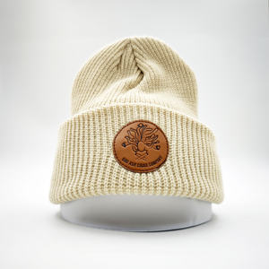 Gorro de Invierno de Punto Acrílico 100% Personalizado de Alta Calidad, Unisex, con Puño, Estampado de Goma en Relieve, Patrón de Camuflaje, para Adultos - Product Image 2