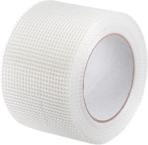 Ruban adhésif en fibre de verre auto-adhésif pour cloisons sèches en plâtre, ruban adhésif pour joints, réparation de fissures murales, couleur blanche - Product Image 1